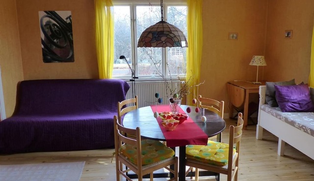 Holiday house with a sauna and a fireplace stove, as well as a terrace
