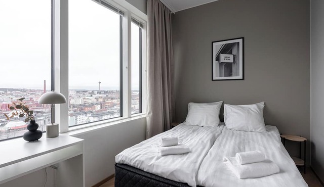 12th Floor Sauna Retreat with Views in Tampere