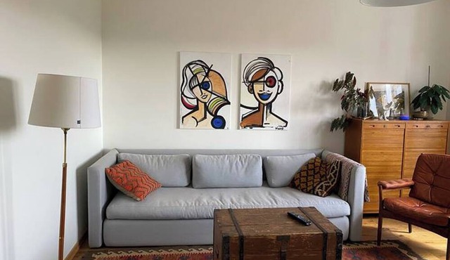 5★ sunny apartment 15 minutes from city center in Stockholms län