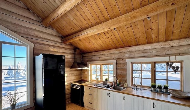 Authentic mountain atmosphere at Sjusjøen
