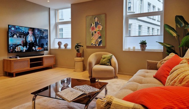 Brand New & High-End, 3 Bedrooms 2 Bathrooms, Central Apartment in Bergen