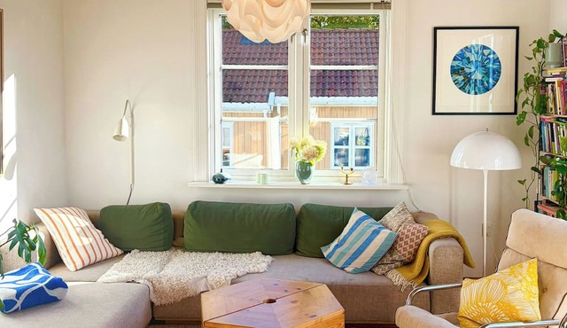 Flat with garden in historic house beside Sagene in Oslo