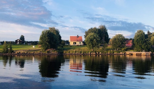 Lakefront house with a sauna, private dock, and rowboat