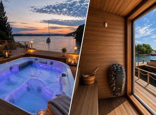 Big Waterfront Cabin - Sauna & Spa - Near Bergen - Sleeps 18