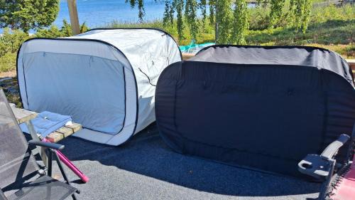 Glamping on sundeck seaside