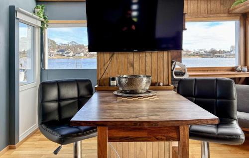 Amazing Ship In Manstad With House Sea View in Lervik