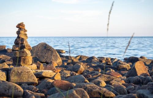 Tiny house with lake view in Hammaro