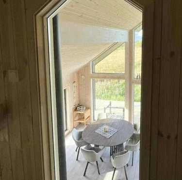 Newly Built Cabin On Andøya With Northern Lights in Risøyhamn