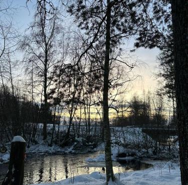 Riverside Cottage Äänekoski Sauna Hot Tub Northern Lights