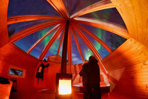 Countryside Tromsø- Cozy glass- roof cabins- Aurora wonderland in Lyngen